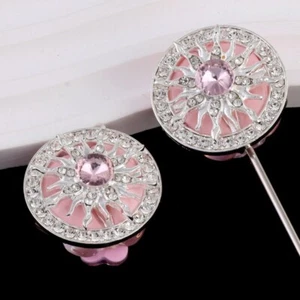 2x Round Loose Beads Accessory for DIY Beadable Pens Pendant Rhinrstone Quality - Picture 1 of 15