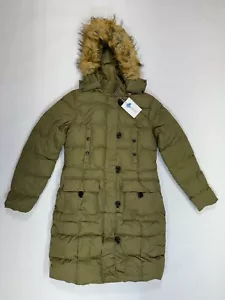 Szory Womens Down Jacket Winter Long Puffer Parka Coat Removable Fur Hood M - Picture 1 of 8