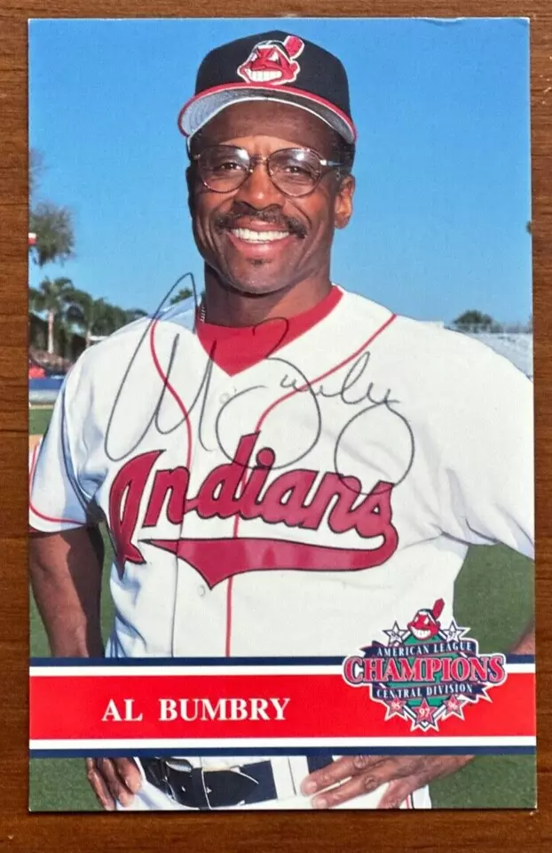 Al Bumbry Issue Postcard - Cleveland Indians- Autographed! - Image 1 of 1