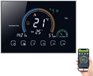 WiFi Thermostat für Gas-Heizkessel – Sprachsteuerung,LCD-Display - Bild 1 von 8