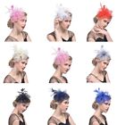 Flower Hair Mini Top Hat Ascot Race Fascinator Royal Wedding Feathers Small