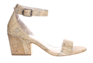 Johnston & Murphy Deena Multi Bleached Cork Ankle Strap Heels, New in Box 