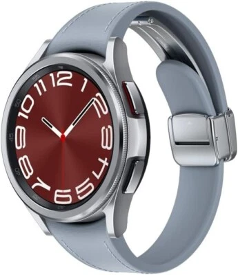 SAMSUNG Galaxy Watch 6 Bespoke Edition 43mm Silver D-Buckle Band, Hybrid Blue - Image 1 of 4