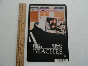 PLAYAS - BETTE MIDLER - TARJETA DE RESPALDO DE VIDEO DE GRAN ÉXITO 5,5"X8" - SIN PELÍCULA - Imagen 1 de 3