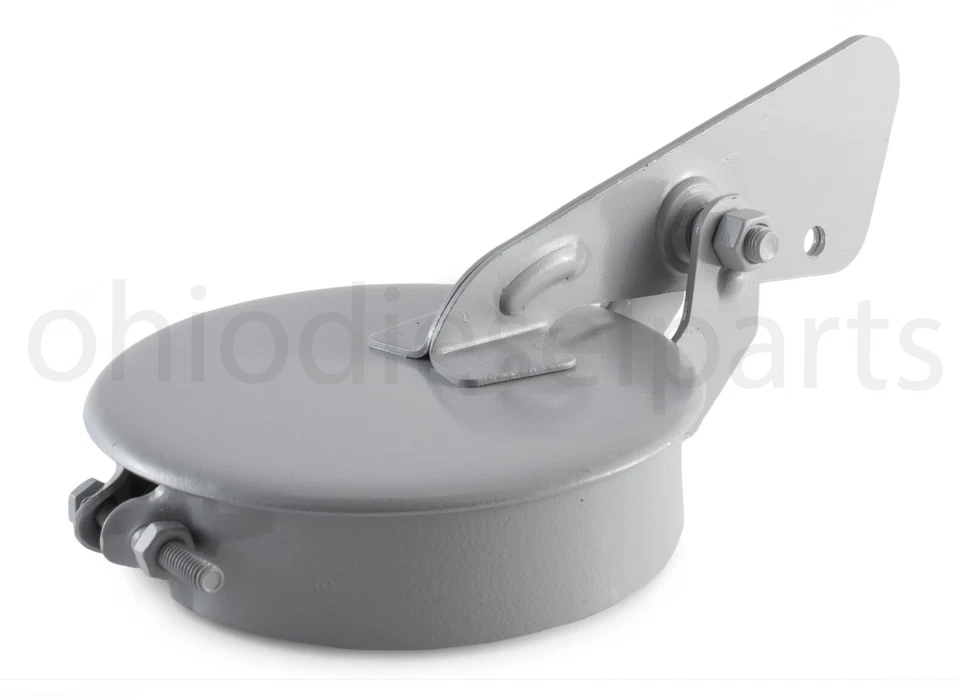 Tapa de escape de tractor de 6 pulgadas tapa de lluvia aleta silenciador cubierta 6" (gris) Foto 1 de 1