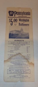 1929 PENNSYLVANIA EISENBAHN FAHRPLÄNE FAHRPLAN DC SPIRIT OF ST LOUIS AD - Bild 1 von 7
