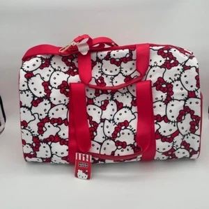 NWT Hello Kitty SIL-34706 Red Sanrio Duffle Bag Overnight Travel Tote Weekender - Picture 1 of 10