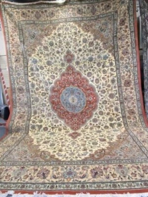 Nueva alfombra oriental turca 12'9" x 18'4" - 300 KPSI - 50 Raj - Hecha a mano 100 % lana Foto 1 de 4