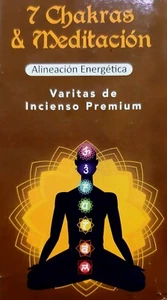 Incenso 7 CHAKRA Naturale Bastoncini Aroma Yoga India Zen Sciamano Tibetano Zen - Picture 1 of 4