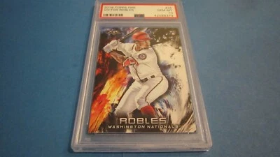 2018 topps fire victor robles rookie #25 psa 10 POP 10 - Image 1 of 4