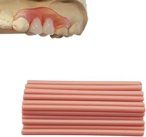 Material de goma de dientes falsos para hacer temporal parcial o rosa claro completo  - Imagen 1 de 5