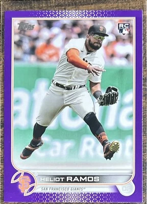2022 Topps Update Heliot Ramos Meijer Purple Rookie #US154 SF Giants - Image 1 of 2