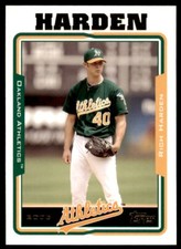 2005 Topps Baseball Rich Harden . Oakland Athletics #266.