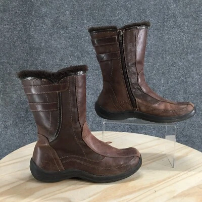Botas Aldo para mujer 38 Dratts marrón nieve forradas de piel cremallera lateral cómodas tobillo planas Foto 1 de 4