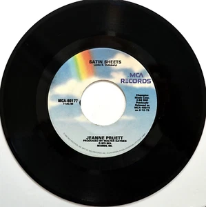 Jeanne Pruett 'Satin Sheets' / 'I'm Your Woman' 45 rpm Record 1973 MCA-60177 VG+ - Picture 1 of 2