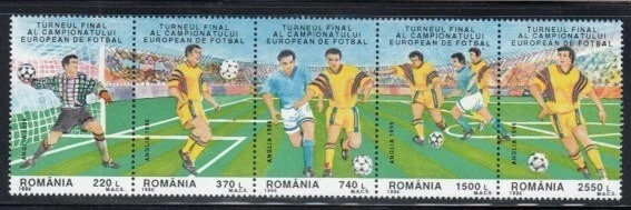 Juego Campeonato de Europa de Fútbol RUMANÍA MNH Foto 1 de 1