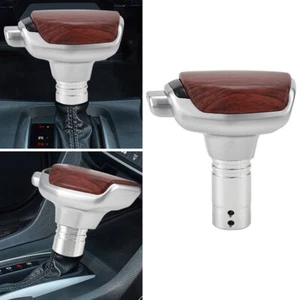 Car Wood Color Shift Knob Automatic Gear Stick Shifter Lever w/ Button 4Adapter - Picture 1 of 6