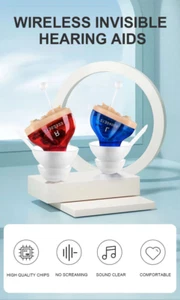 Mini audífonos digitales invisibles potenciador amplificador de voz de sonido para ancianos - Imagen 1 de 18