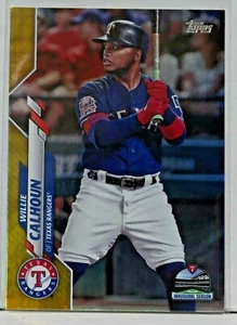 2020 Topps Series 2 582 Willie Calhoun - Texas Rangers Gold Foil - Picture 1 of 2
