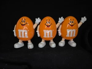 90’s Orange M&M Mars Small 3.5” peanut Candy Dispenser 1991 - Picture 1 of 3