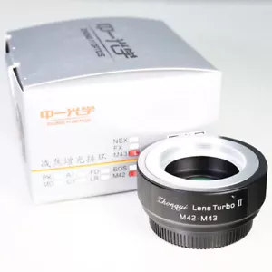 Zhongyi Lens Turbo II Focal Reducer Booster Adapter M42 to Micro 4/3 M43 OM-D - Picture 1 of 1