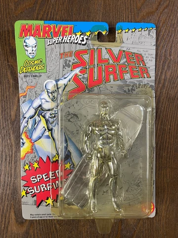 Marvel Super Heroes Silver Surfer Action Figure 1992 Toy Biz 4835 Speed Surfing Cover