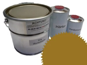 3,5 Liter Set 2K Autolack RAL 1027 Currygelb Matt kein Klarlack Trendlack neu ! - Bild 1 von 1