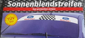 2 Stück Blendstreifen Ford Racing 125 x 15 cm Aufkleber - Bild 1 von 3