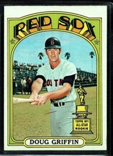 1972 TOPPS BASEBALL RED SOX DOUG GRIFFIN HIGH NUMBER ALL STAR RC CARD #703 EX+