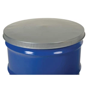 Drum Barrel Cover Closed Head Galvanized Steel Drums Burn 55 Gallon Top Rim Lid - Picture 1 of 4