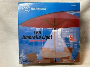 Westinghouse White With White LED Lights Umbrella Light Model 75750 New In Box - Picture 1 of 6