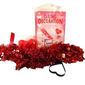 Valentine Decoration Party Banner & Garland Rose Petals Heart Shape Pancake Form - Picture 1 of 5
