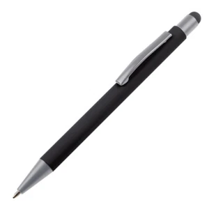 Touchpen Kugelschreiber / aus Metall / Farbe: schwarz - Bild 1 von 2