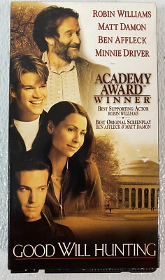 Good Will Hunting VHS 1998 Robin Williams Matt Damon Drama - Image 1 of 3