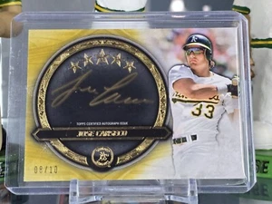 2021 Jose Canseco Topps Five Star Golden Graphs Auto /10 - Picture 1 of 2