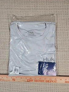 XL HUK Icon X Fishing Shirt Performance Long Sleeve Men's Harbor Mist NWT 052 - Picture 1 of 7