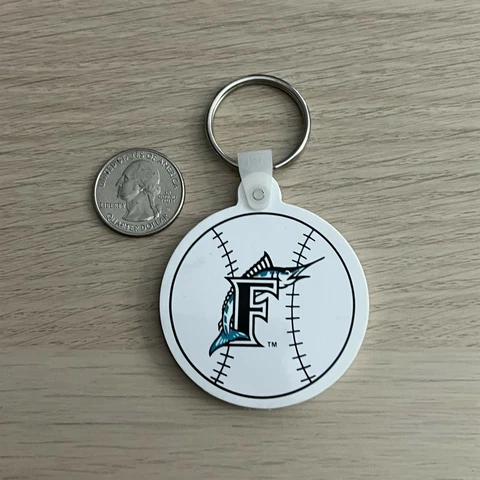 Florida Miami Marlins WQAM 560 Sportsradio Station Keychain Key Ring #42937 Cover