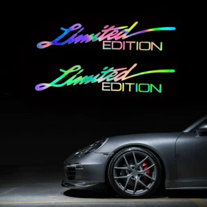 2X LIMITED EDITION Car Body Decorative Sticker Creative Vinyl Decal Laser Color - Picture 1 of 12