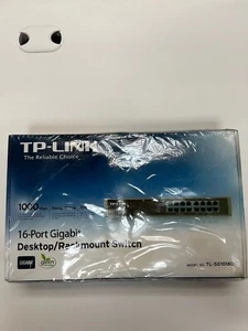 TP-Link TL-SG1016D 16-Port 10/100/1000Mbps Gigabit Ethernet Network Switch - Picture 1 of 3