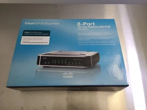 New - OPEN BOX - Cisco Unmanaged (SD208P) 8-Ports POE Switch - Picture 1 of 5