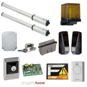 Faac Kit Cancello Doppio Battente 230V 412 LeaderKit 105633445 Oleodinamico 2 TX - Foto 1 di 2