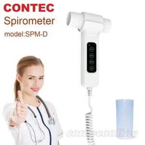 Espirómetro digital SPM-D función pulmonar medidor de volumen pulmonar boquilla - Imagen 1 de 6