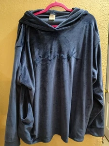 victoria secret sweatshirt rosa blau samtweich 2xl - Bild 1 von 6