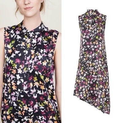 Equipment NWOT Tira Silk Shift Dress Sleeveless in Eclipse Multi Women's XS - Image 1 of 4