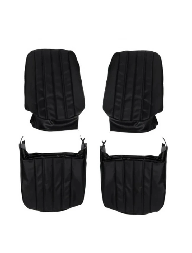Cubiertas de asiento con canastilla Chevelle/El Camino 1966 negras 66As10u Foto 1 de 1