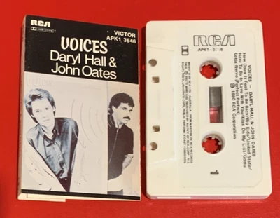DARYL HALL & JOHN OATES Voices Cassette Tape Very Good++ Cond - Image 1 of 2