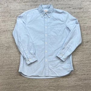 Camisa de Colección Brooks Brothers Oxford Abotonada Pequeña Azul Vestido Exterior Preppy Para Hombres - Imagen 1 de 11