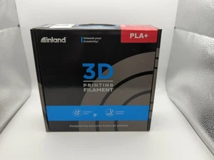 Inland 1.75mm PLA+ 3D Printer Filament 1 kg (2.2 lbs) Spool White Brand New - Picture 1 of 8