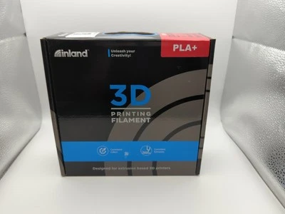 Inland 1.75mm PLA+ 3D Printer Filament 1 kg (2.2 lbs) Spool White Brand New - Image 1 of 4
