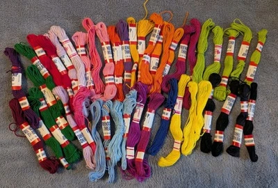 Friendship Bracelet String – Colorful Embroidery Floss for DIY Crafts-30+ Skeins - Image 1 of 4